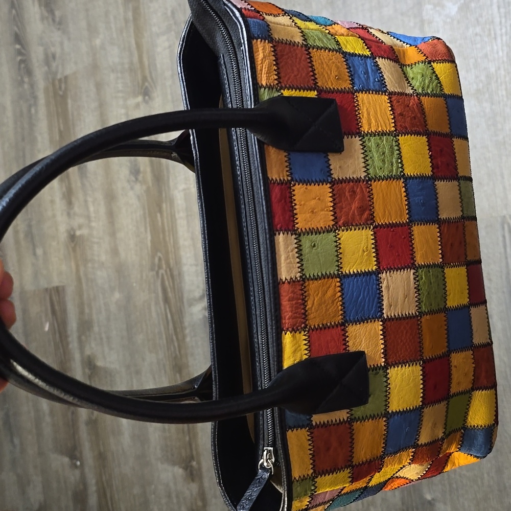 ostrich handbag unbranded
